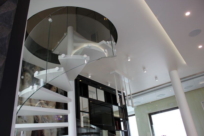 Helical stairs