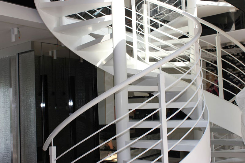 Helical stairs